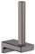 hansgrohe AddStoris - Ersatzpapierrollenhalter, Toilettenpapierhalter für Wandmontage, Klopapierhalter, verdeckte Befestigung, Badezimmer Zubehör, Brushed Black Chrome, 41756340