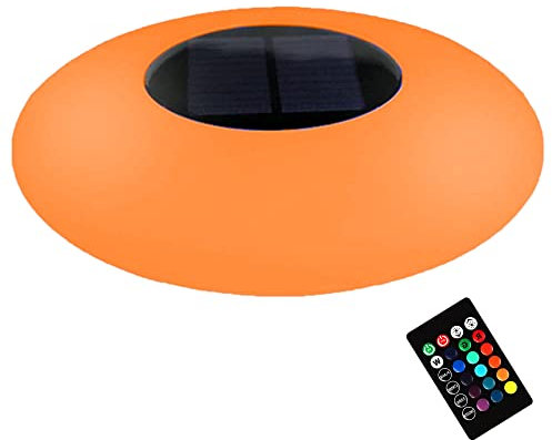 Floating Solar Pool Light, Floating Pool Lights Outdoor Garden Night Lights, 16 Color LED RGB Waterproof Globe Lamps Decorations for Above Ground Swimming Pool, Patio, Garden, Lawn, Beach(12.6INCH)