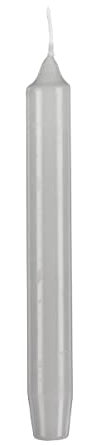 Leuchterkerzen, Tafelkerzen, Haushaltskerzen Moonstone Steingrau, 200 x Ø 25 mm, 32 Stück