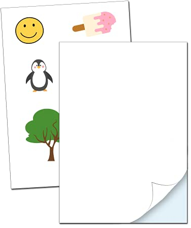 80 Blatt - Vinylfolie Sticker Papier zum Bedrucken A4, Aufkleber Selbstklebend Wasserfest