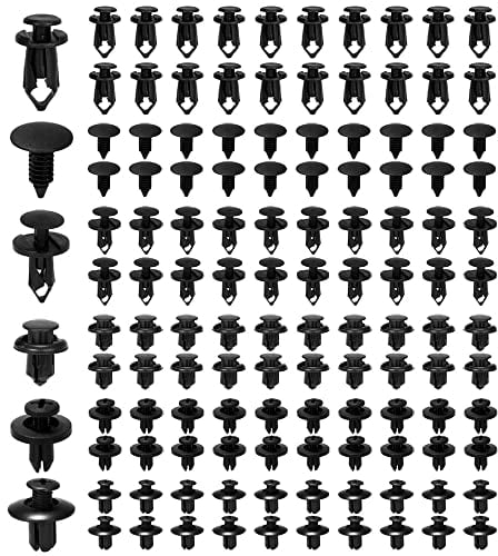 Gativs Befestigung Clips 190 Stücke Auto Befestigung Clips Universal Türverkleidung Klammern Clips Spreiznieten Kunststoff Set Kunststoff Nieten Spreiznieten Kunststoff Stoßstangen Befestigung Clips