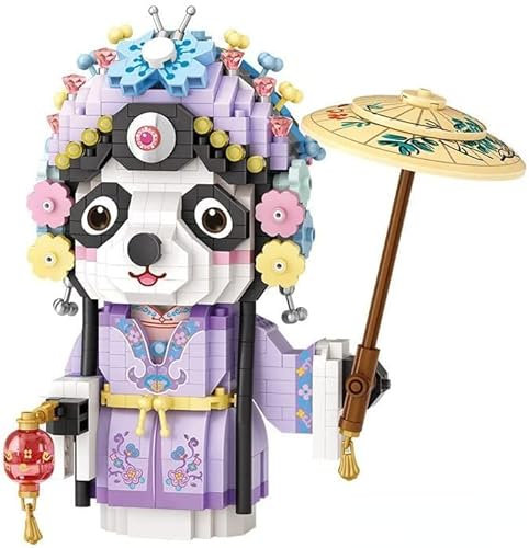 xinchen721 LOZ Mini Blocs Enfants Construction Jouet Briques Filles Puzzle Chinois Tradition Culture pékin opéra Panda 9265 8101 8102 8107 (8102-no Box)