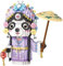 xinchen721 LOZ Mini Blocs Enfants Construction Jouet Briques Filles Puzzle Chinois Tradition Culture pékin opéra Panda 9265 8101 8102 8107 (8102-no Box)