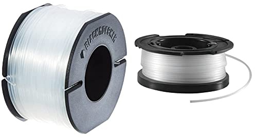 BLACK+DECKER Spool and Line 10 m for Reflex Strimmer Nylon Wire 1.6 mm Diameter Transparent and Resistant A6481-XJ & BLACK+DECKER A6171-XJ 50 m Line on Storage Spool