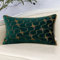 Yangest Kissenbezug, gewellt, modern, mit Reißverschluss, rechteckig, für Sofa, Couch, Schlafzimmer, Wohnzimmer, Zuhause, 30,5 x 50,8 cm, Grün
