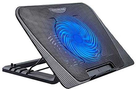 XTYPE Cooler Laptop Cooler Pad Notebook Gaming Cooler Stand with One Fan and 2 USB Ports