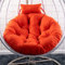 Morbuy Papasansessel Kissen Sitzauflage, Rundes Dicke Stuhlkissen Bequem & Weich Sitzkissen Hängesessel für Outdoor Indoor Garten Stuhlauflage (120x120CM,orange)