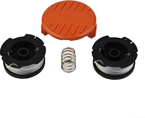 1/2Pcs Strimmer Cover Cap & 2/4Pcs Spool And Line for Black & Decker GLC3630L GLC3630L20 Strimmer Replacement Parts