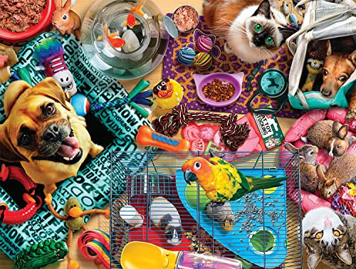 Buffalo Games - Finned, Furred and Feathered Friends - 750-teiliges Puzzle