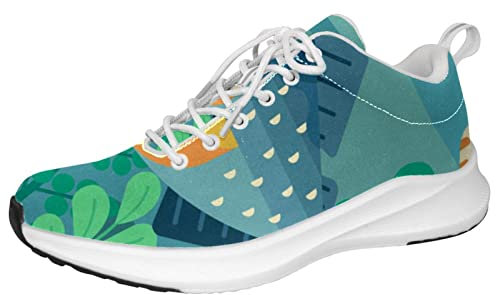Personalisierte Herren-Sneaker, leichte Wanderschuhe, Laufschuhe, athletisch, lässige Sneaker, Piranha, Mehrfarbig, 41.5 EU