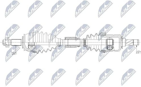 NTY NPW-PL-095 Antriebswelle Vorne Rechts