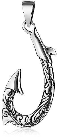 MATERIA by Matthias Wagner Herren Anhänger Silber 925 Angelhaken - Angler Schmuck KA-23