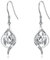 Mädchen und Pferd Ohrringe 925 Sterling Silber Pferd Ohrhänger Twisted Ohrringe Hängend Pferd Schmuck Für Frauen Mädchen Pferde Liebhaber, mit Zirkonia