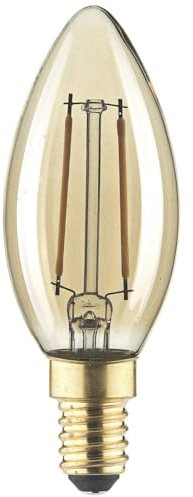 LightMe LM85051 LED E14 Kerzenform 2,5 W Bernstein (Ø x L) 35 mm x 97 mm, 1 Stück