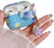 MINSCOSE Kompatibel mit Airpods Pro Hülle mit Blumen-Schlüsselanhänger, niedliches buntes Retro-Ölgemälde-Blumenmuster, weiches TPU, glatt, stoßfest, Ladehülle für AirPod Pro für Mädchen und Frauen,