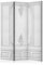 murando - Paravent Raumteiler Innen Vintage 135x172 cm 3-teilig Einseitig Raumtrenner Raum Trennwand Holz Room Divider Mobiler Sichtschutz Wand Raum Elegant weiß Minimalism f-C-0410-z-d