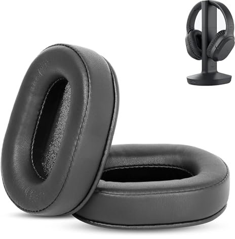 DowiTech Komfortable Ohrpolster Kissen Ersatz Kompatibel mit Sony MDR-RF895RK Kopfhörer Ohrpolster mit weicherem Leder und High Density Foam