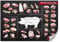 Plakat – Schweinefleisch/Pork – Cuts für echte Fleischkenner (DIN A1)