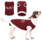 Gemütliche, ärmellose Hundebekleidung für Hunde, weich, leicht und atmungsaktiv, Baumwolle, mit Aufdruck I'm Mom's Favorite, ideal für kleine, mittelgroße und große Rassen, Weinrot, Größe 4XL