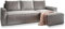 Masseno Ecksofa POTARO mit Schlaffunktion L-Form, Sofa mit Bettkasten, Wohnzimmersofa, Couch, Soffa, Bettsofa, Couchgarnitur- Hellgrau, POSO 55