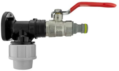Wall Flange Kit 20mm MDPE - Designed for Secure and efficient Connections with 20mm MDPE Pipes Suitable for Gardening, Backyard, Around The House, Farmhouse (Lever Valve & Snap On)