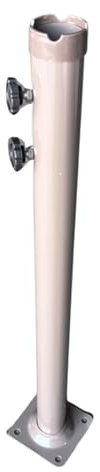 WHKM Tube de pied de parasol en fer banane résistant aux intempéries pour parasol de jardin