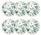 NOVASTYL - Lot 6 assiettes plates botanic 27cm en porcelaine - 2614765