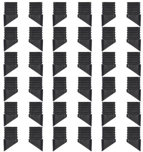 CHGCRAFT 36 embout de Rechange en Plastique pour Pieds de Chaise Pliante Protection de Sol pour Pieds de Meubles Noir