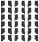 CHGCRAFT 36 embout de Rechange en Plastique pour Pieds de Chaise Pliante Protection de Sol pour Pieds de Meubles Noir