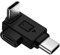 Uqezagpa Type C Adapters With USB 3 Port Tiny USB Adapters Small For Live Streaming Microphones Supports & Charging