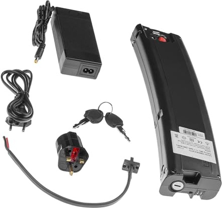 HJGHY 36v,9.6Ah, Batteria al Litio per Bicicletta elettrica da 36V 10.5Ah 7.8Ah 9.6Ah 9Ah, Batteria agli ioni di Litio da 36 Volt, Forma Curva, batterie a Scomparsa.