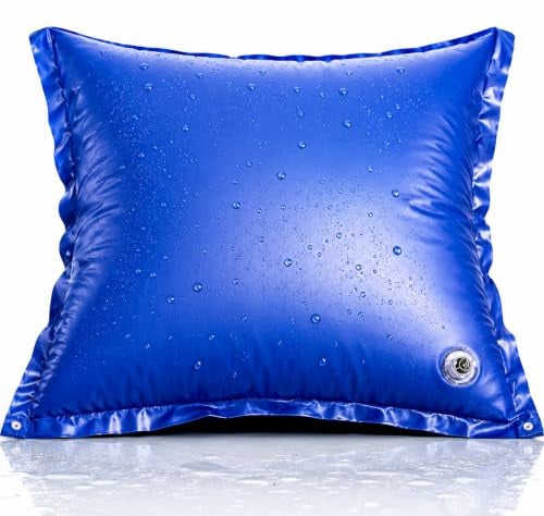 XXL Poolkissen zur Poolabdeckung 120 x 120 cm inkl. Seil – Rundes Luftkissen, Wintermittel für Abdeckung bei Winter und schlechtem Wetter, Zubehör für Pool Überdachung