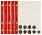 PELLER'S Münzhüllen, 35 Fächer auf jeder Sammelhüllen Für kleine Münzen bis Ø 23mm. 10er Pack. Für Münzalbum M.