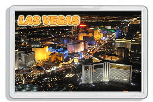 AWS Magnet aus Hartplastik, Las Vegas, Lasvegas, Souvenir, Gadget, Vereinigte Staaten von Amerika, USA, Kühlschrankmagnet aus Hartplastik mit Stadt - Foto