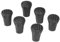 Trekking Pole Tips 6pcs Trekking Senderismo Pole Caps Puntas de Goma End Walking Pole Pies Consejos para Caminar Senderismo Senderismo Poles