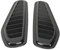 Suuonee Lufteinlass Schaufel, Luftstrom Ansaugdeckel, 2 St¡§1ck Carbon Style Car Dekorative Luftstrom Ansaugschaufel Bonnet Vent Hood Cover Universal