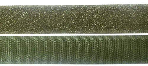Klettband Haken- und Flauschband 30 mm oliv zum Nähen