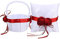 BLLBOO Blumenkorb - Hochzeitskind Blumenkorb und Ringkissen-Set Ringträgerkissen-Kissenkorb für Hochzeitsbedarf(Blumenkorb + Ringkissen)