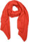 styleBREAKER Damen weicher unifarbener Web Schal in asymmetrischer Form, Winter, Stola 01017118, Farbe:Blutorange