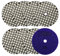 BGTEC 100mm Set di Tamponi Diamantati a Secco 8 pezzi #30 Kit di Tamponi per Granito, Marmo, Pietra, Quarzo, Piastrelle, Bordi del Pavimento in Cemento, Lucidatura del Controsoffitto
