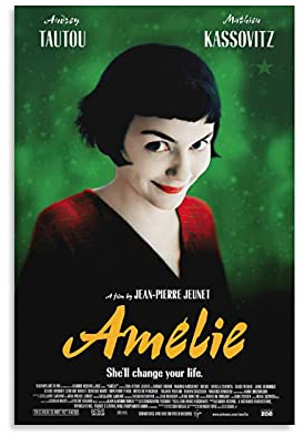 GNKIO The Fabulous Destiny of Amelie Poulain Movie Poster (1) Leinwand Kunst Poster und Wand Kunst Bild Druck Moderne Familie Schlafzimmer Dekor Poster 12x18inch(30x45cm)