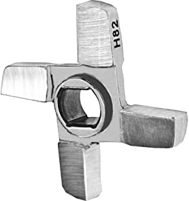WolfCut Lame cruciforme à double tranchant - Compatible avec les hachoirs Edertal EM82 LW5, EM82 VL-5 et EM82