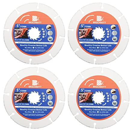 Multi Sägeblatt Trennscheibe 125mm- 2 Stück BRSCHNITT Winkelschleifer für Laminat Holz Kunststoff Nagelfest.