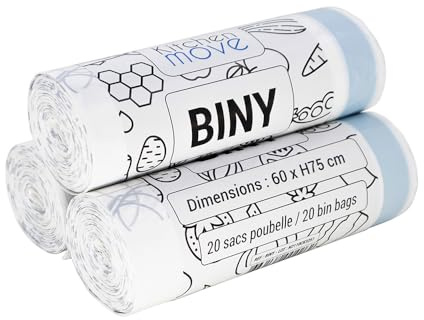 Packung mit 60 Müllbeuteln. 50L BINY