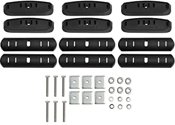 Rhino Rack Unisex-Erwachsene Basis-Kit kompatibel mit Mercedes-Benz Sprinter (6 Stück) (RCP79-BK) Dachträger-Basisbausatz fahrzeugspezifisch, schwarz, One Size