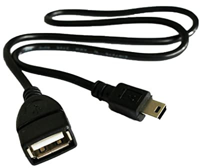 Mini câble USB type B mâle vers USB A femelle