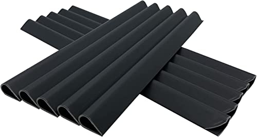 MOLVCE Lot de 30 clips de fixation pour panneaux grillagés à double fil - En PVC anthracite - Rails pour bandes brise-vue pour panneaux à double fil