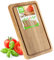 KADAX Planche à découper rectangulaire en chêne - 5 tailles différentes - Planche en bois avec trille à jus - Planche de service pour fromage, planche à petit-déjeuner (25 x 35 cm)