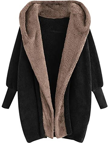 Giacca Pile Donna Teddy Cappotto Donna Giacca Felpa Giubbini Termica Felpata Sherpa Fleece Jacket Donna Invernale Giubbotto Peloso Giacche Pile Felpate Teddy Donna Giacca Orsetto Pelosa Donna Cachi M