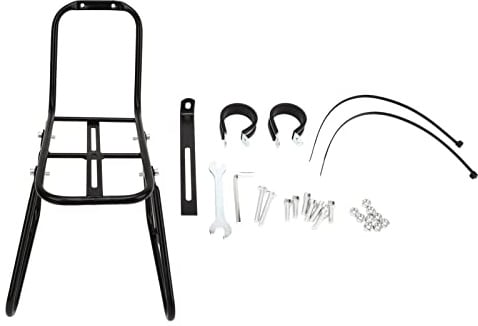 Keenso Fahrrad-Frontgepäckträger aus Stahl, Aufgerauht, Fahrrad-Tourenträger, Plus für Mountainbike